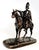 This very interesting French patinated antique bronze horse and rider depicts the rider pointing to something. To me, he...