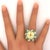 This lovely cocktail ring made by Alexander Laut, features a captivating yellow sapphire, weighing 17.73 carats with no...