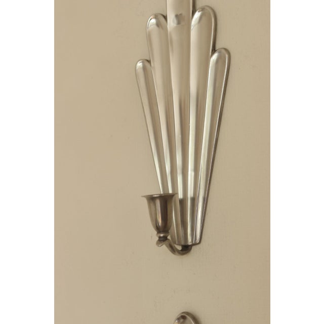 Mid-Century Modern Swedish Grace Style Pewter Sconces by C.G. Hallberg, 1930s, Set of 2 For Sale - Image 16 of 18