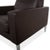 Modern Black Leather Chair from FSM For Sale - Image 3 of 12