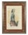 Female figure is an original modern artwork realizd by Domenico Purificato. Hand watercolored monotype lithograph. Hand...