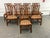 Century Furniture Queen Anne Style Extension Dining Table + Eight Chairs Set For Sale - Image 10 of 12