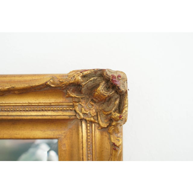 Vintage De La Torre Bros. Louis XV Style Giltwood Wall Mirror For Sale - Image 13 of 16