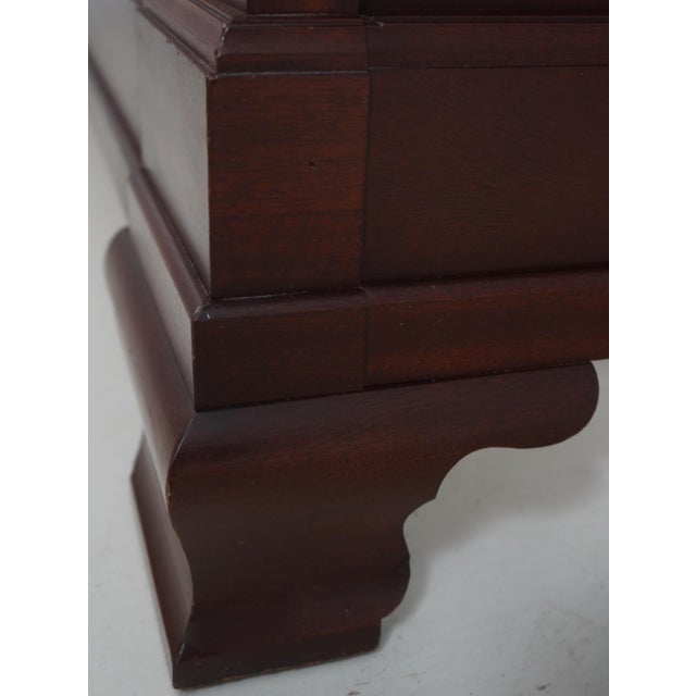 Ethan Allen California King Size 18th Century Mahogany Sleigh Bed For Sale - Image 11 of 15