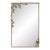 Aged Gold Graceful Leaf Mirror Wall Mirror For Sale