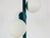 Kaiser Leuchten 1960s Kaiser Mid-Century Green 3-Arm Space Age Chandelier, Germany For Sale - Image 4 of 9