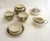 Art Deco coffee service comprising: - a set of 10 coffee cups (9.5 cm diameter x 4 cm high) with matching saucers (14.5 cm...