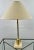 Mid-Century Modern Brass Table Lamp W Marble Base & Original Fabric Shade, Pair For Sale - Image 16 of 16