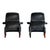 Sanluca Lounge Chairs in Blue Velvet by Achille & Pier Giacomo Castiglioni for Gavina, 1960, Set of 2 For Sale - Image 9 of 18