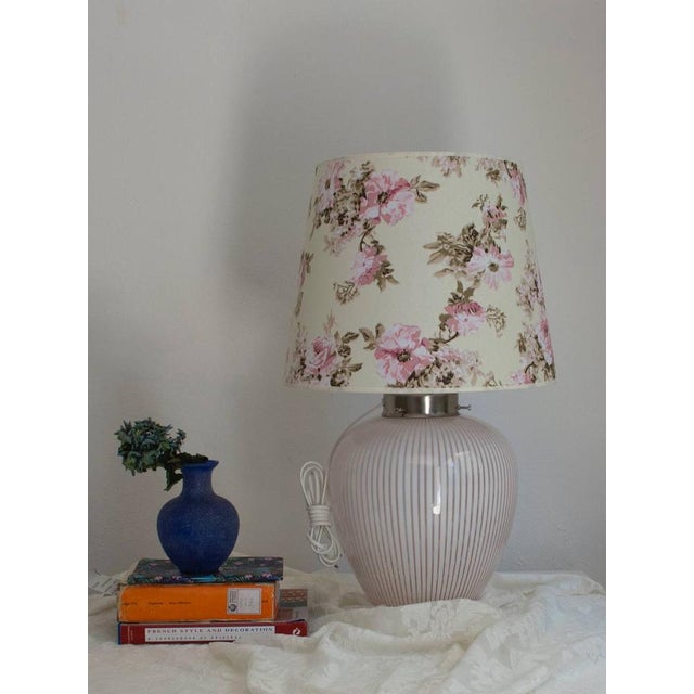 Italian Filigree Table Lamp in Murano Glass For Sale - Image 15 of 17