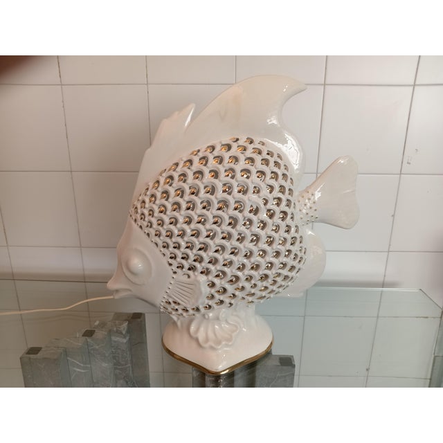 Fish Lamp from G.E.S Sesto Fiorentino, 1980s For Sale - Image 10 of 10