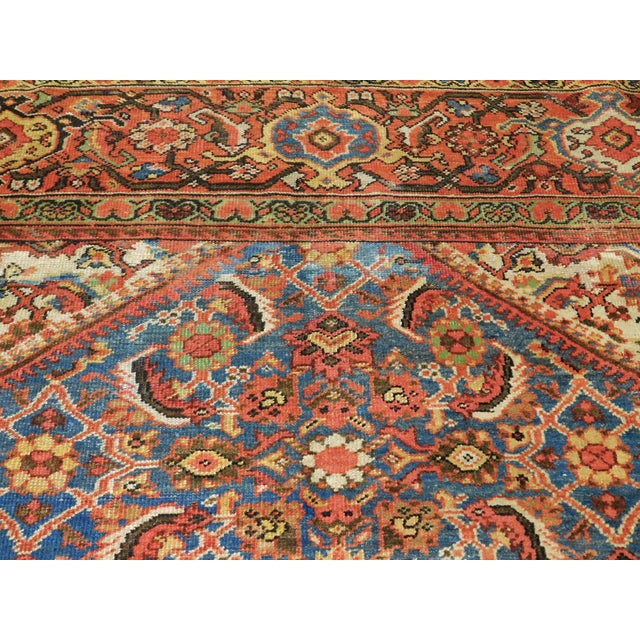 Antique Hand-Knotted Persian Sultan Abad Rug. 8'10"x 13' For Sale - Image 4 of 18