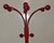 Postmodern Coat Rack in Red Metal, 1980s For Sale - Image 4 of 9
