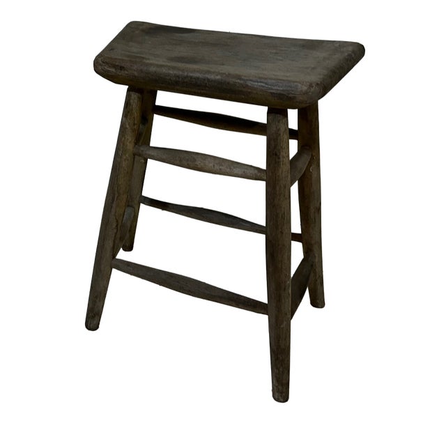 Victorian Original Pitch Pine Artist Stool, 1880 For Sale