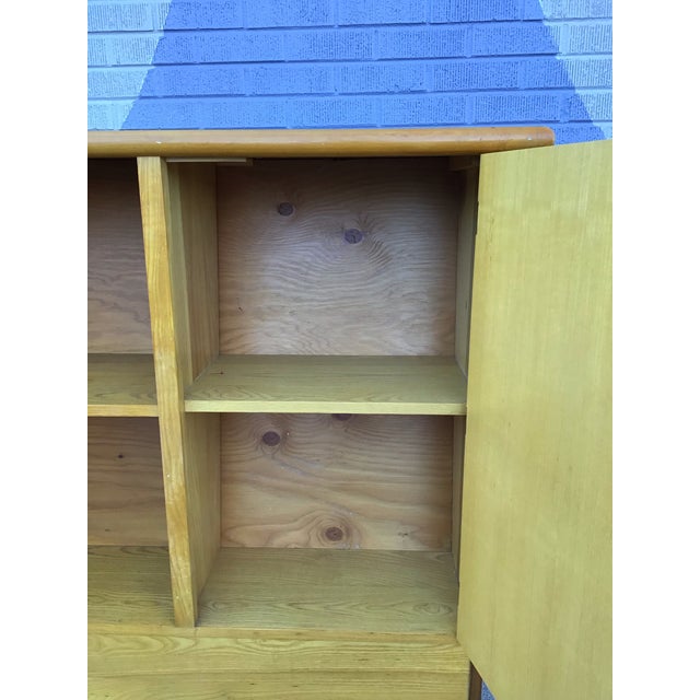 Mid 20th Century Mid 20th Century Modern Dry Bar and Barstool Set Attributed to Ficks Reed For Sale - Image 5 of 12