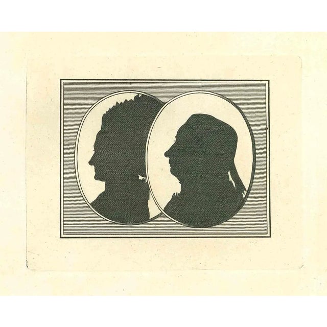 Silhouette is an original etching artwork realized by Thomas Holloway for Johann Caspar Lavater's "Essays on Physiognomy,...