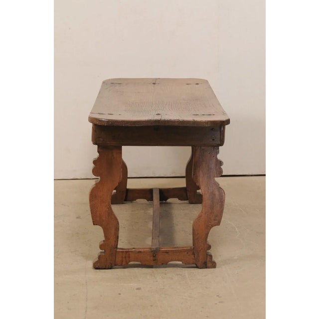 French 18th Century French Trestle Leg Console Table For Sale - Image 3 of 11