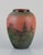 Black Vase in Glazed Ceramic with Hand-Painted Landscape from Ipsens, Denmark, 1920s For Sale - Image 8 of 8