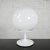 1960s Mid Century Modern Table Lamp Stemlite by Bill Curry for Design Line With Opaque White Glass Ball Shade For Sale - Image 13 of 13