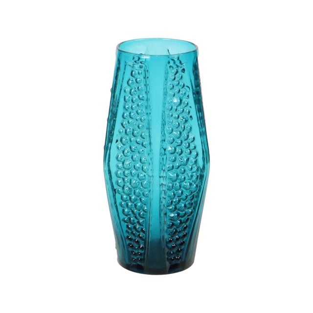 Vintage Blue Bubble Vase by Stolle Nieman, 1970s For Sale - Image 11 of 18