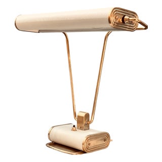 Art Deco Model N71 Table Lamp in Brass by Andre Monique for Jumo, France, 1958 For Sale