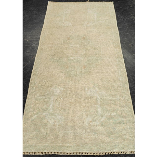 Turkish Mini Rug Oriental Hand Knotted Vintage Rug 1'5" x 3' #21237 Explore a curated collection of hallway runners, wool...