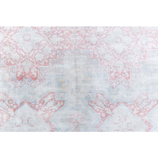 Doris Leslie Blau Antique Agra Indian Geometric Gray Cotton Carpet - c. 1920 For Sale - Image 9 of 9