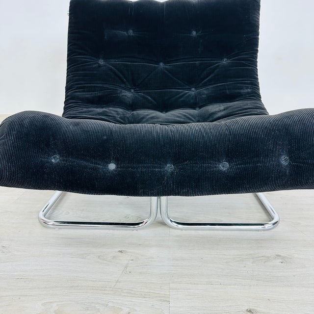 Black Lounge Chair by Ruud Ekstrand & Christer Norman, 1970s For Sale - Image 8 of 9