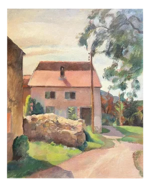 Fernand Blondin, Country House, Oil on Canvas