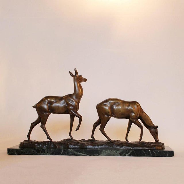 Bronze Deer by Irenée Rochard, 1930s For Sale - Image 3 of 7