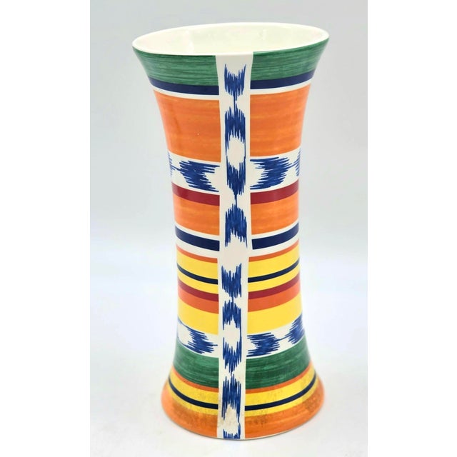 Escada Vintage Faiencerie De Gien "Que Viva Escada" Ceramic Vase Designed by Margaretha Ley For Sale - Image 4 of 11