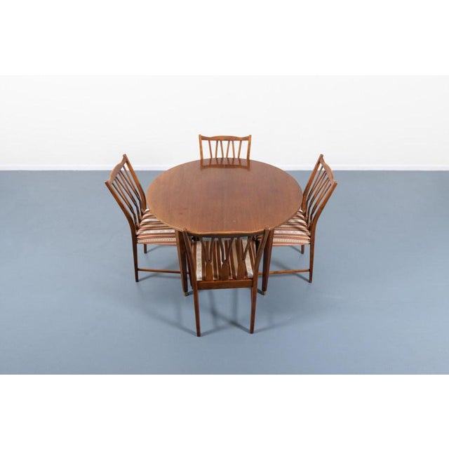 Mid-Century Modern Swedish Dining Table and Chairs by Nils Jonsson for Hugo Troeds, Set of 5 For Sale - Image 18 of 18