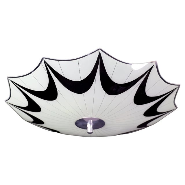 Mid-century glass hanging pendant lamp brussels world expo 1958 " umbrella" this pendant lamp is a magnificent piece of...