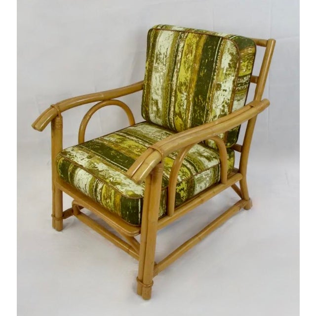 Mid-Century John Wisner Design for Ficks Reed Bentwood Bamboo Rattan Club Lounge Chair For Sale In Rochester - Image 6 of 18