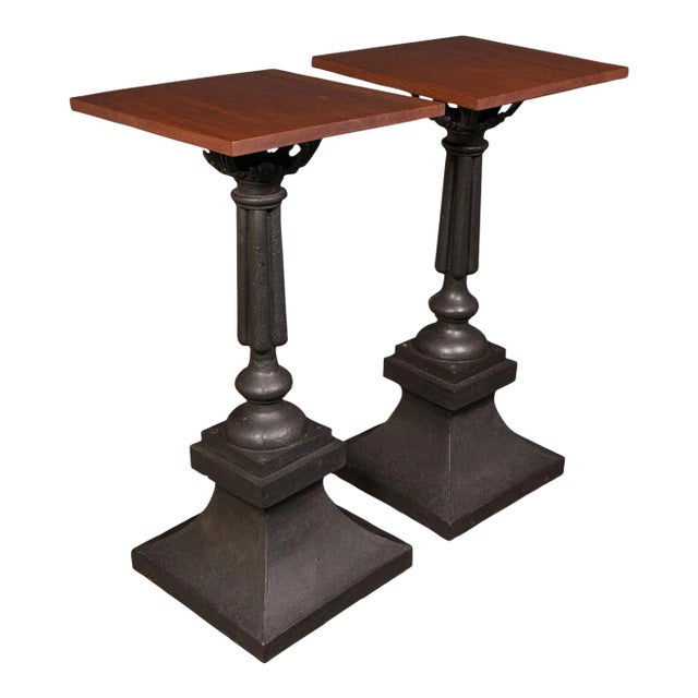 1850's Heavy Pair of Portico Tables For Sale