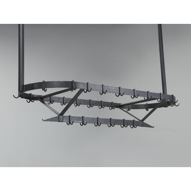 Antique American Pot Rack Wisconsin Butcher Shop, 1920's | Chairish