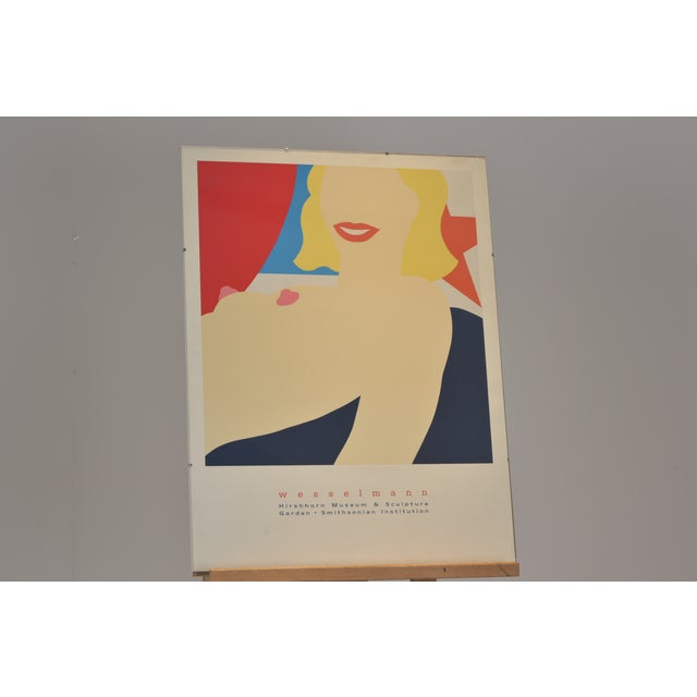 A classic of Pop Art: Tom Wesselmann's "Study for the First Illuminated Nude," 1965, shown here as an offset print and...