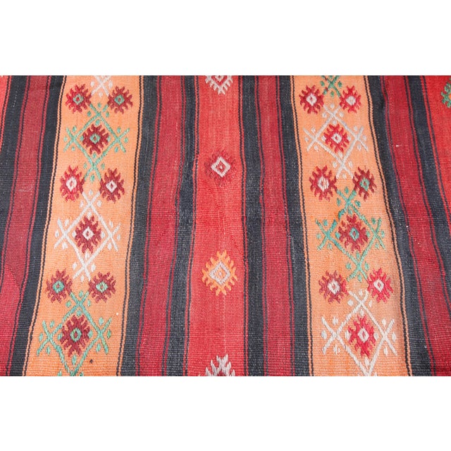 Vintage Tribal Kilim Rug - 10'x5'1 For Sale - Image 4 of 10