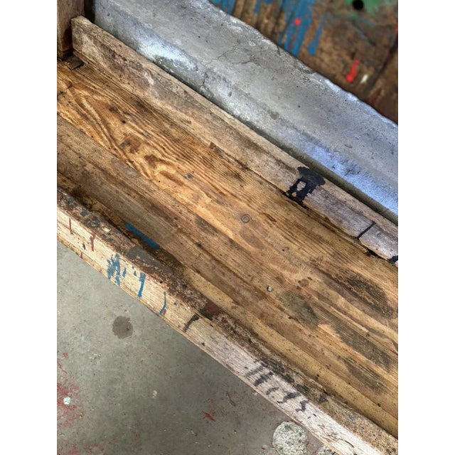 Vintage Workbench in Wood For Sale - Image 11 of 13