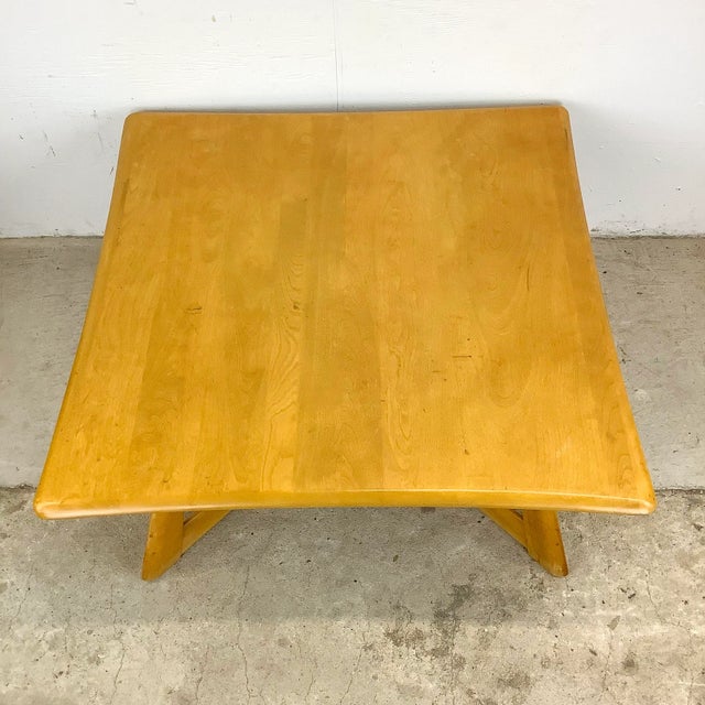 Mid-Century Sculptural X Base Coffee Table by Heywood-Wakefield For Sale In Philadelphia - Image 6 of 12