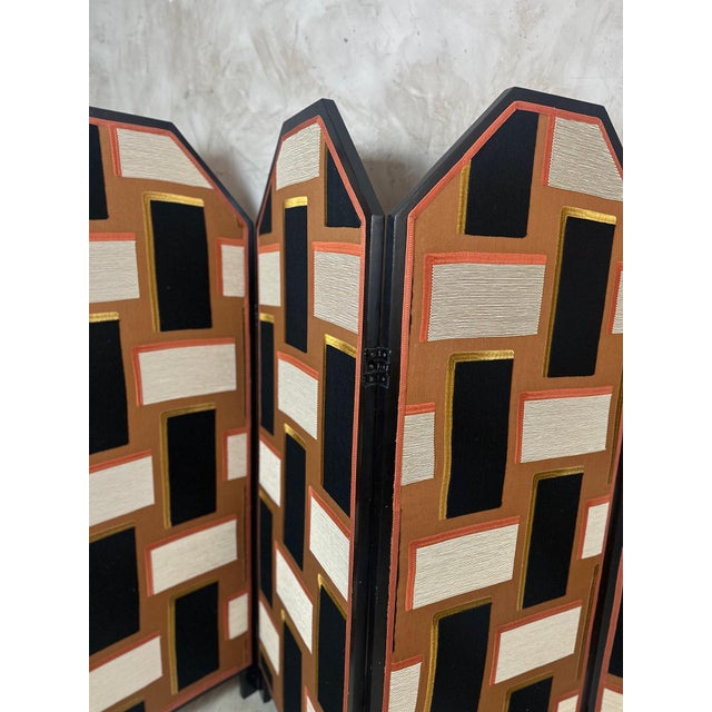 Vintage Reupholstered Screen, 1920s For Sale - Image 3 of 18