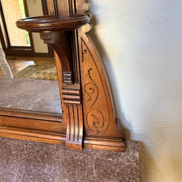 Wood Renaissance Revival Dresser With Mirror Circa 1880 For Sale - Image 7 of 15