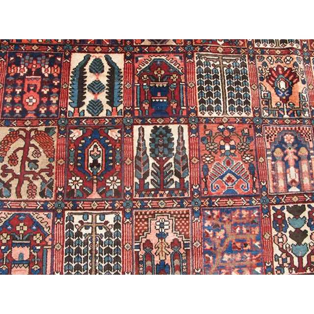 Islamic Persian Large Bakhtiari Rug With All-Over Garden Design in Jewel Colors For Sale - Image 3 of 8