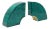 Malachite-Style and Brass Arch Bookends - a Pair For Sale
