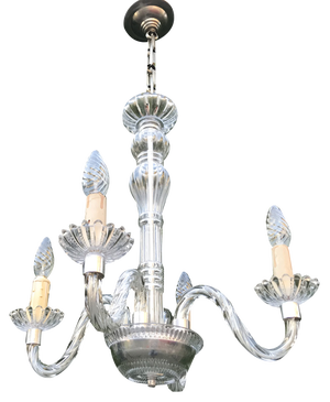 Small Murano Glass Chandelier, 1940s