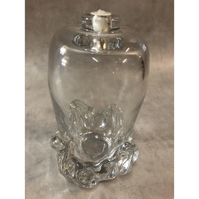 French Crystal Table Lamp by Daum for Daum, 1980s For Sale - Image 6 of 6