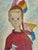 Mid Century Modernist Oil Portrait Painting by Woodstock Art Colony Artist Carolyn Haeberlin 1956 "Indian" For Sale In Orlando - Image 6 of 18