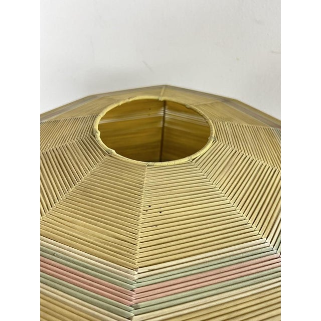 1950s Mid-Century Floor Lamp with Raffia Shade, 1950s For Sale - Image 5 of 18