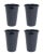Crow Canyon Home Enamelware, Stinson Speckle 14 oz. Tumblers in Navy - Set of 4 For Sale In San Francisco - Image 6 of 6