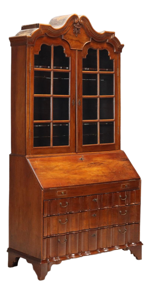 Early 20th Century Walnut Trumeau